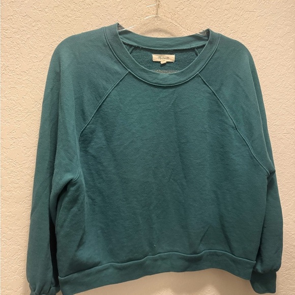 Madewell Woman’s Green Crew Neck Pullover  Sweatshirt size S - Picture 1 of 5